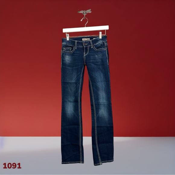 1091 Buckle | BKE Stella Bootcut Jeans Size 24 (27x34) Stretch Low Rise - Picture 1 of 8